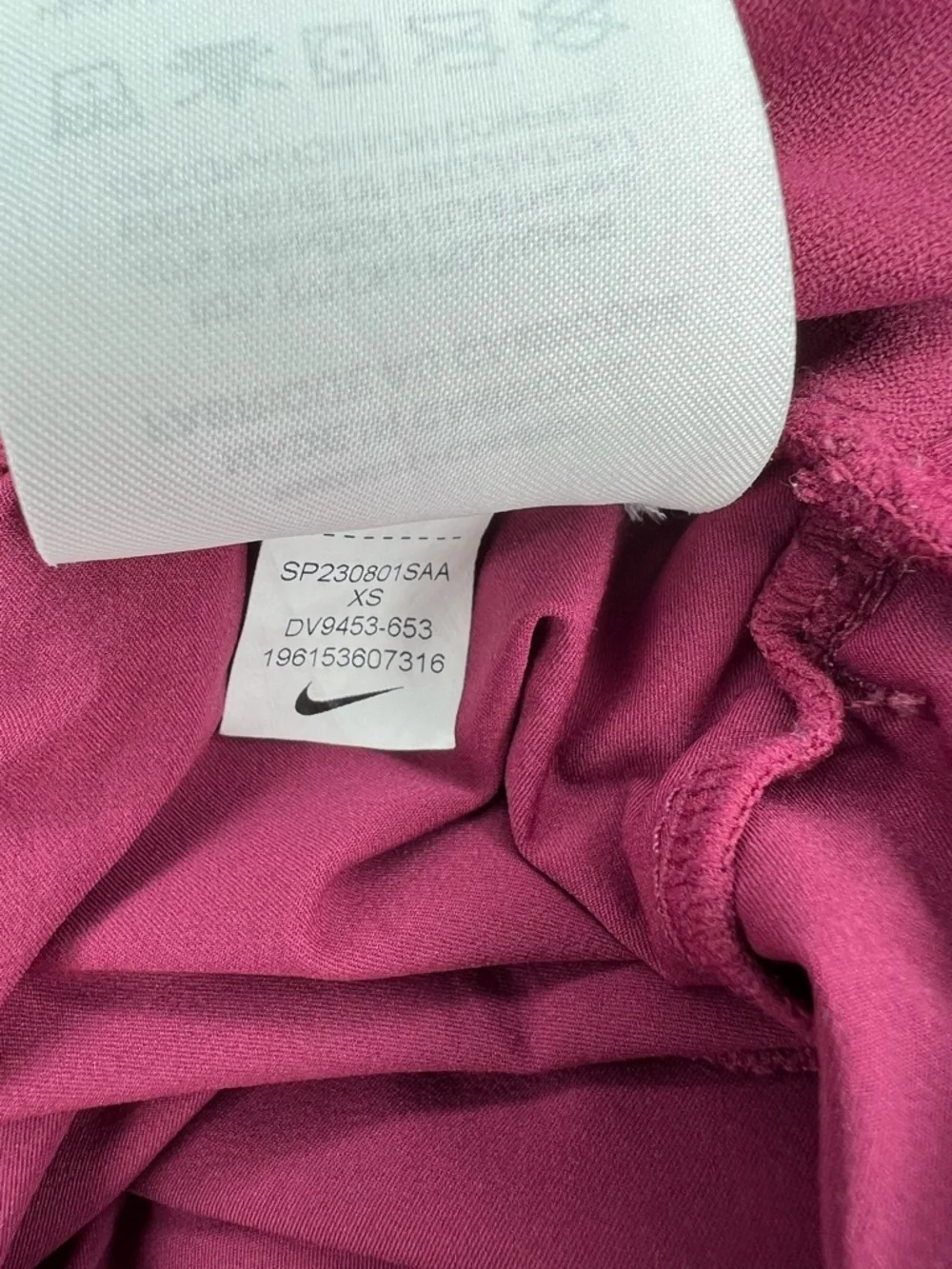 Nike Womens Nylon Blend Lightweight Jogger Pants Elastic Waist Size XS Burgundy